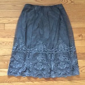 Soft Surroundings Embroidered Boho Skirt - S